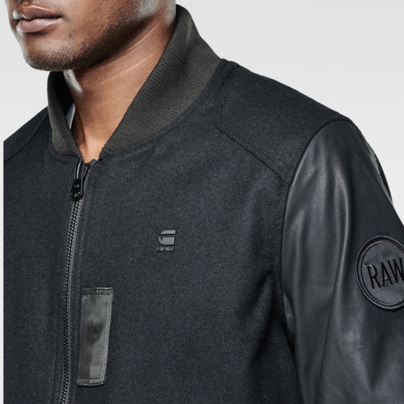 Sobrecamisa Bomber G-Star Para Hombre - Cuello Acanalado, Manga Larga, Estilo Casual